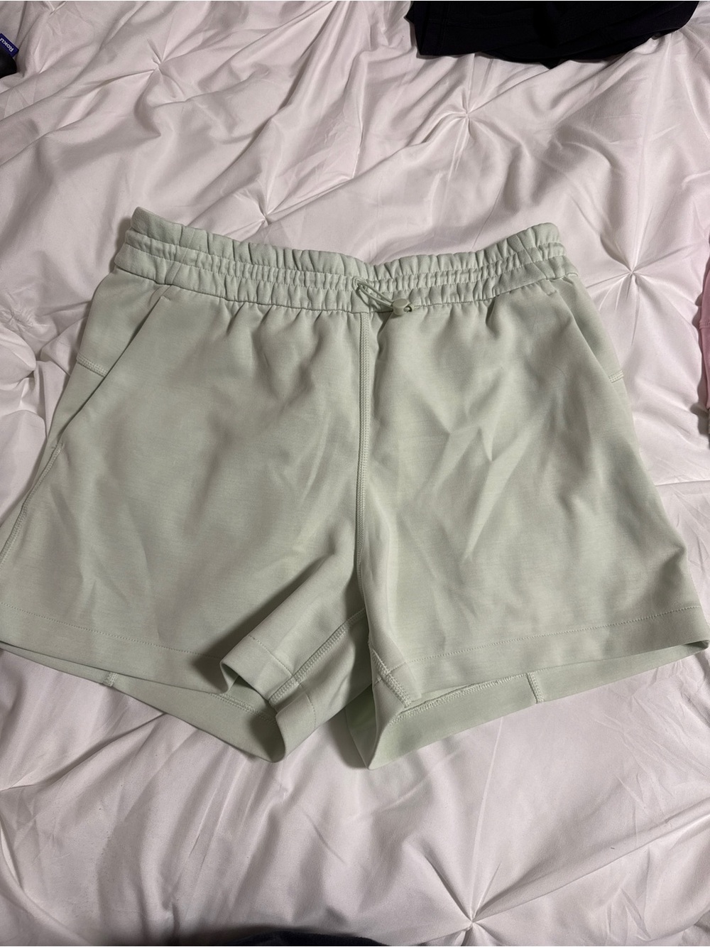 lululemon athletica Light Mint High-Rise Drawstring Athletic Shorts